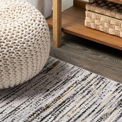 JONATHAN Y Loom Modern Strie' Solid & Striped Indoor Area Rug - Image 6
