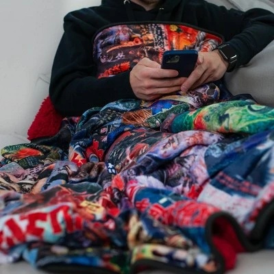 Surreal Entertainment Godzilla Movie Poster Oversized Fleece Throw Blanket | 76 X 54 Inches - Image 4