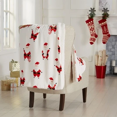 Great Bay Home Velvet Plush Fleece Reversible Warm And Cozy Holiday Throw - Image 15