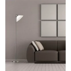 Swivel Torchiere Brushed Steel - Adesso