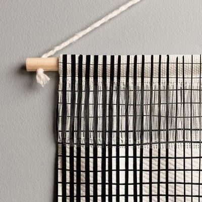 Alisa Galitsyna Hand Drawn Grid Fiber Wall Art - Society6 - Image 2