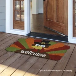 Briarwood Lane Give Thanks Turkey Holiday Natural Fiber Coir Door