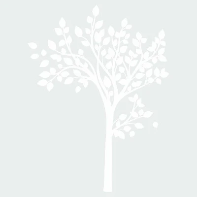 Simple Tree Peel And Stick Giant Wall Decal White - RoomMates - Image 3