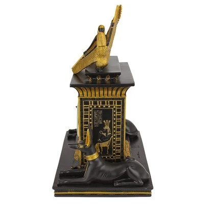 Design Toscano Temple Of Anubis Egyptian Revival Sculptural Clock - Image 4