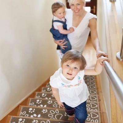 Sussexhome Paw Collection Non-Slip Carpet Stair Treads For Wooden Steps, 9" X 28" , Pack Of 4/7/10/13/15 - Image 2