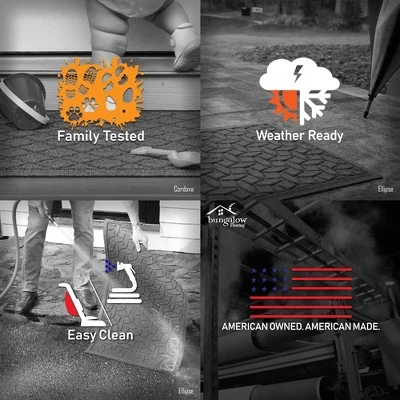 3' Aqua Shield Snowflake Tree Skirt Round Mat Red - Bungalow Flooring - Image 4