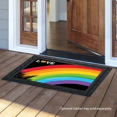 Rainbow Love Doormat Pride 30" X 18" Briarwood Lane - Image 2