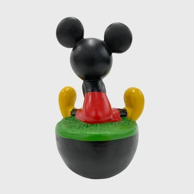 Disney 9" Mickey Mouse Wobble Resin/Stone Statue - Image 2