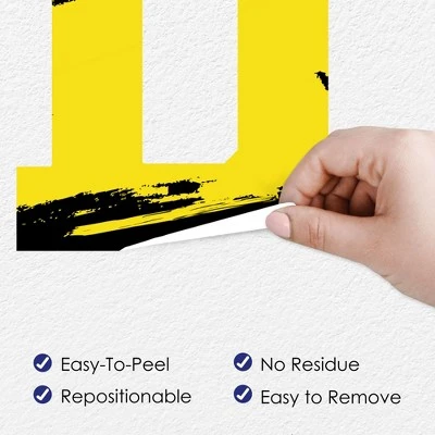 Big Dot Of Happiness Yellow Graduation Party Decor - Vinyl Wall Decals - Grad - Image 3