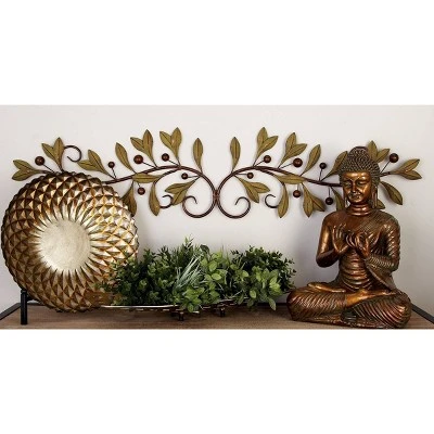 Traditional Metal Leaf Floral Wall Decor - Olivia & May - Image 7