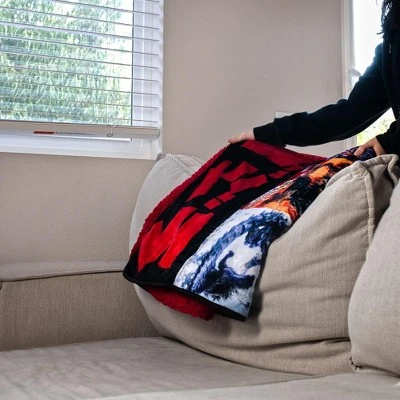 Surreal Entertainment Godzilla Movie Poster Oversized Fleece Throw Blanket | 76 X 54 Inches - Image 3