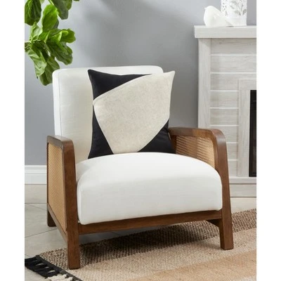 Saro Lifestyle Saro Lifestyle Throw Pillow Cover With Geometric Velvet Design - Image 2