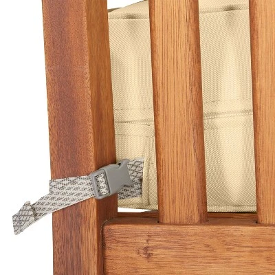 25" X 25" X 5" Montlake FadeSafe Water-Resistant Patio Quilted Seat Cushion Cover Chamomile - Classic Accessories - Image 2