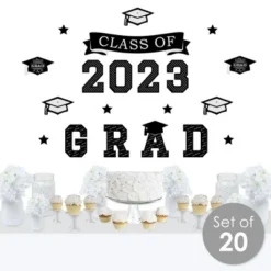 Big Dot Of Happiness Class Of 2023 Graduation Cheers Party Wall Decals Set Of 20