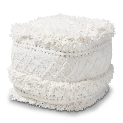 Curlew Handwoven Moroccan Inspired Pouf Ottoman - Baxton Studio - Image 6