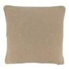 Saro Lifestyle Embroidered Snowflake Pillow - Down Filled, 18" Square, Natural
