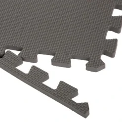 Fleming Supply Interlocking Foam Floor Mat Tiles For Classrooms, Exercise Rooms, And More - 24" X 24", Gray, 6 Count
