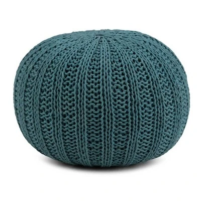 Grandville Hand Knit Round Pouf - WyndenHall - Image 9