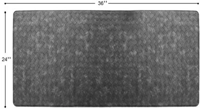 J&V TEXTILES Chess Embossed Anti-Fatigue Kitchen Floor Mat - Image 2