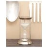 New Traditional Iron And Glass 60-Minute Hourglass (12") - Olivia & May